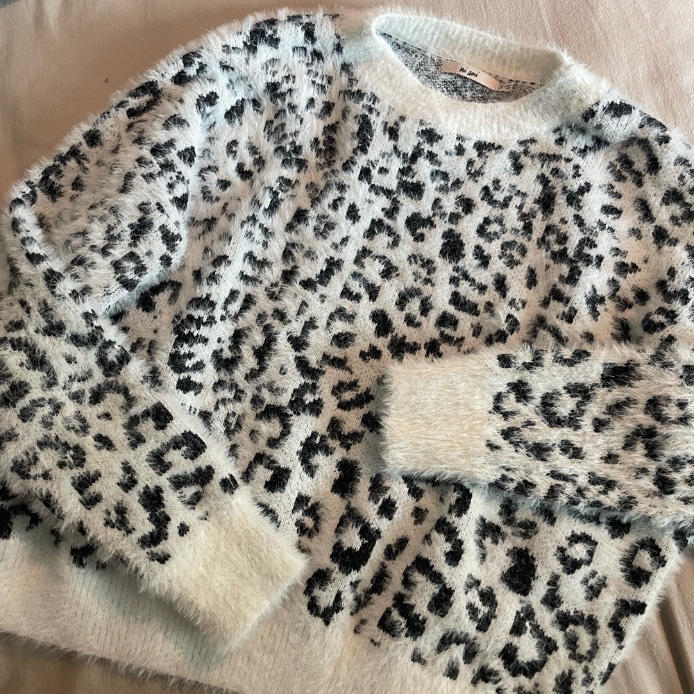 cheetah print sweater